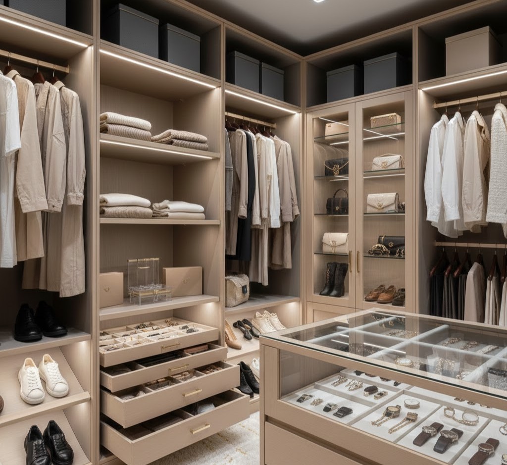 Luxury walk-in closet